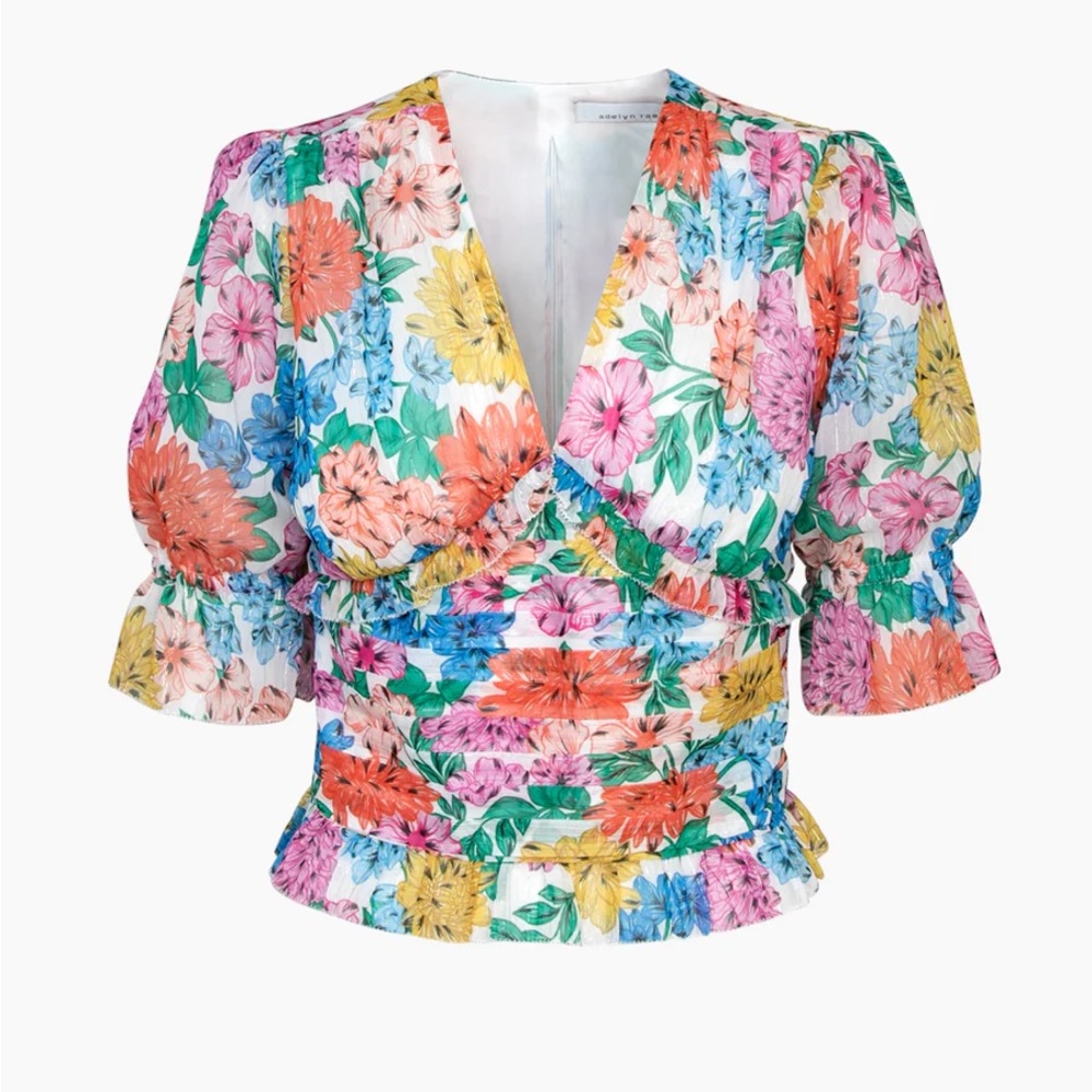 Angie Floral Chiffon Top